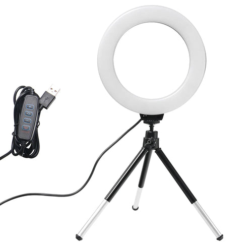 Anillo de Luz LED 6" para Creadores – Setup Compacto