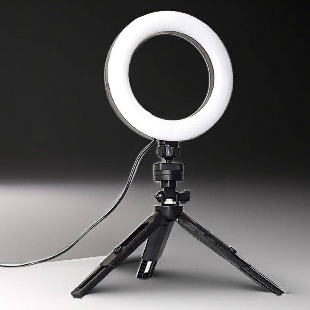 Anillo de Luz LED 6" para Creadores – Setup Compacto