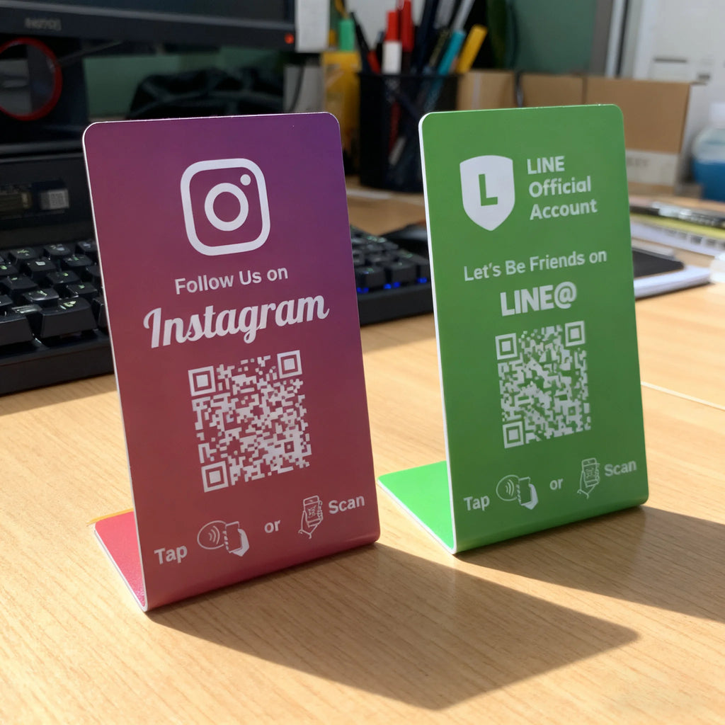 Tarjeta NFC y QR Programable para Reseñas de Google y Redes Sociales