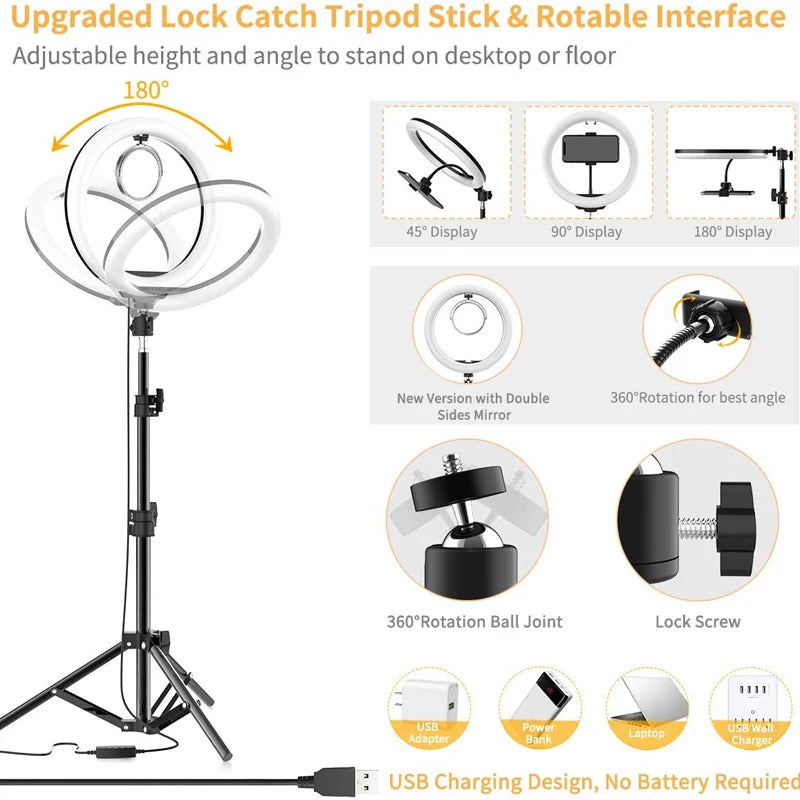 Anillo de Luz LED Selfie – Iluminación Profesional