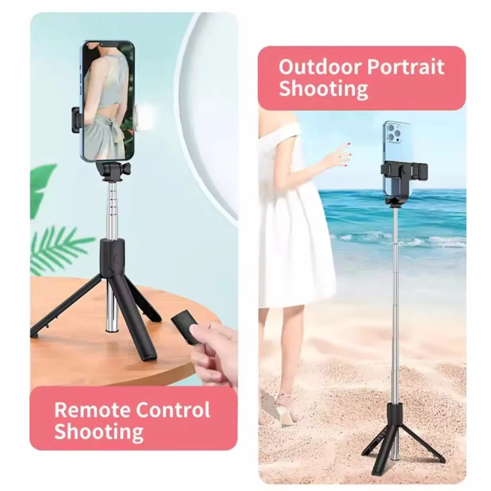 Trípode inalámbrico con mando para selfies