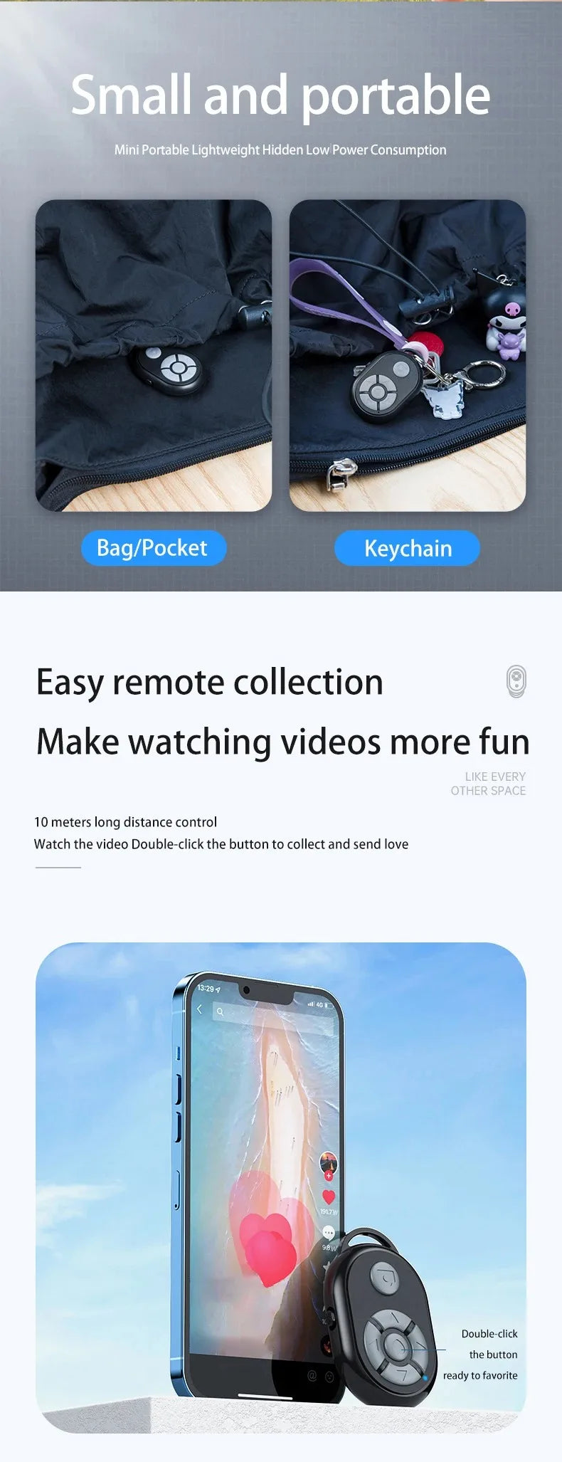 Mando a Distancia Bluetooth Universal para Móvil