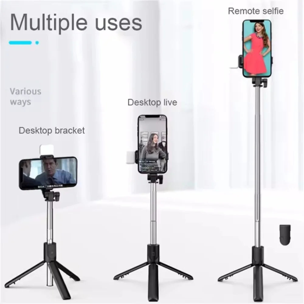 Trípode inalámbrico con mando para selfies