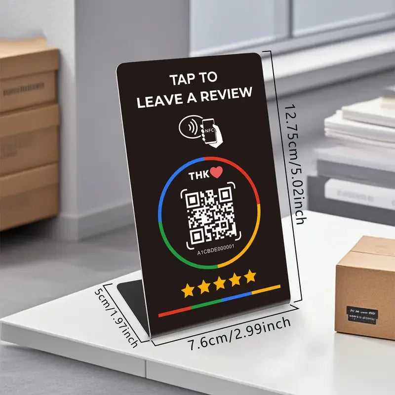 Tarjeta NFC y QR Programable para Reseñas de Google y Redes Sociales