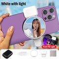 Espejo Reflector para Selfie con Luz LED y Clip Universal