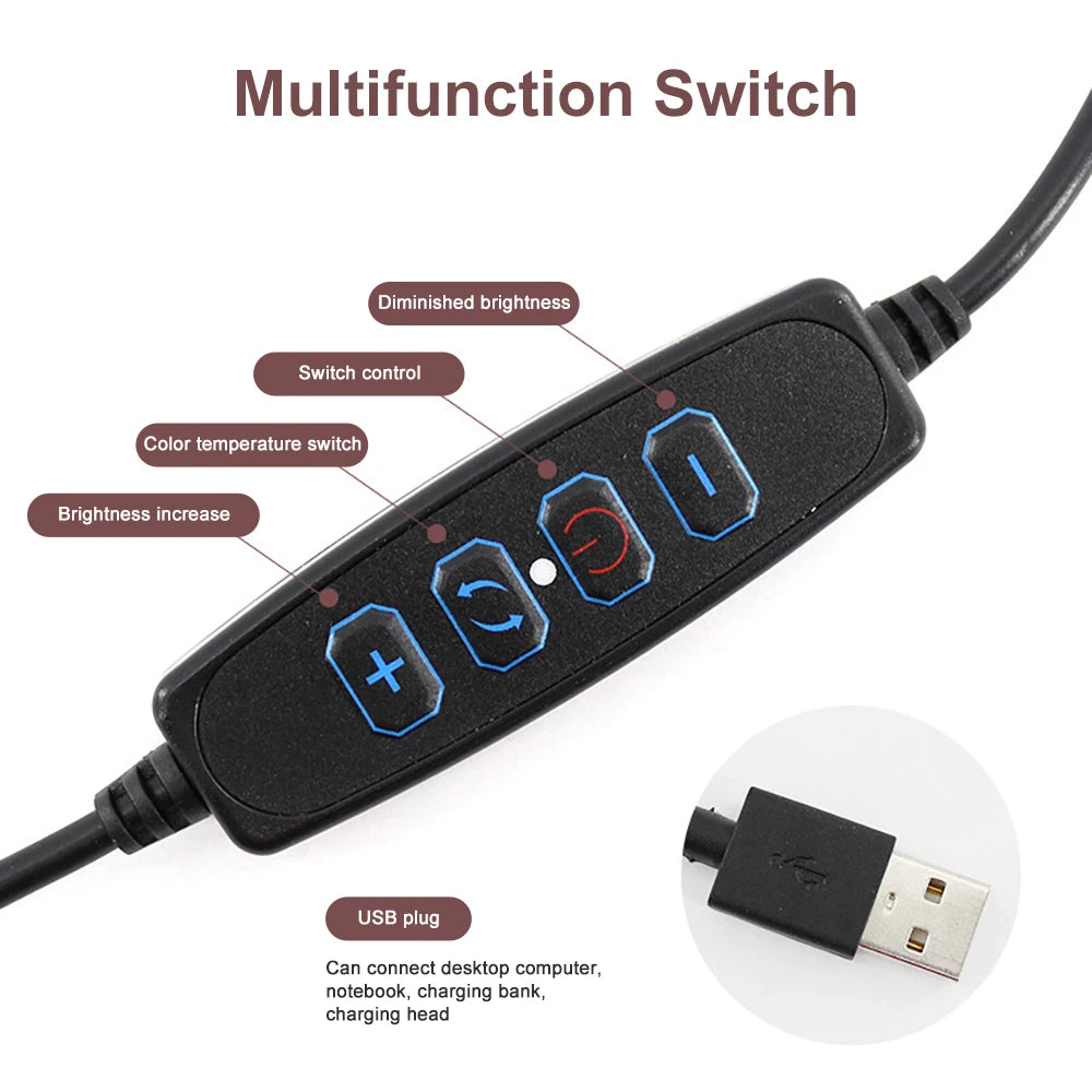 Anillo de Luz LED 6" para Creadores – Setup Compacto