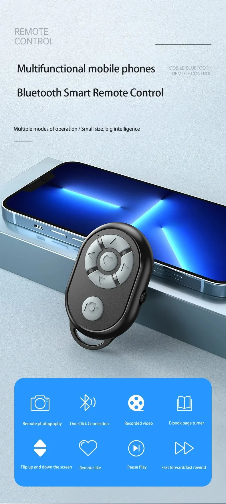 Mando a Distancia Bluetooth Universal para Móvil