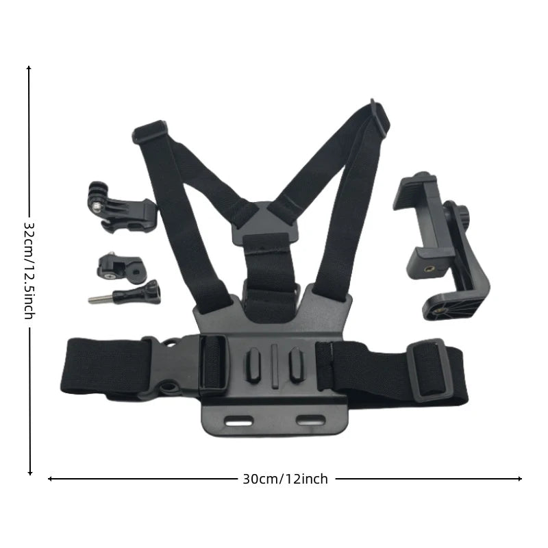 Soporte ajustable para teléfono en el pecho