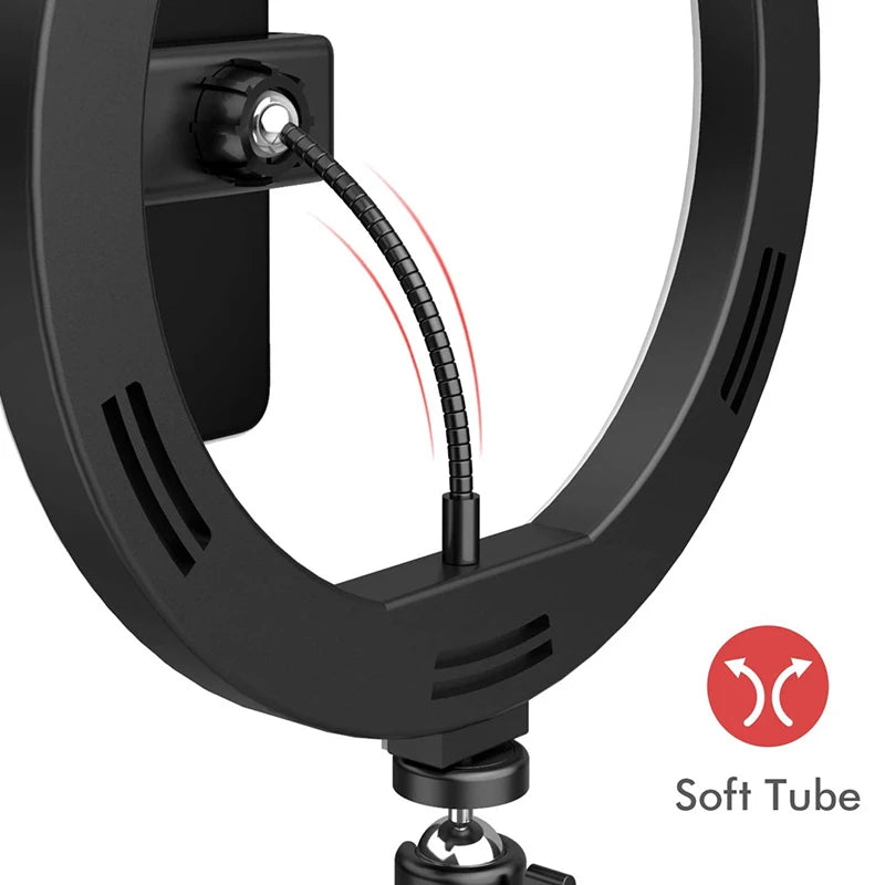 Aro de Luz LED "Glow Studio" – 3 Tamaños, Trípode y Control Bluetooth