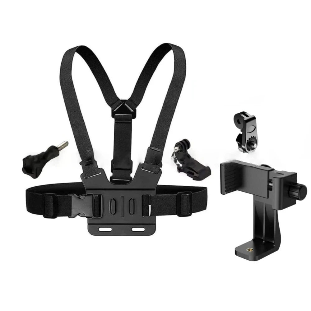 Soporte ajustable para teléfono en el pecho