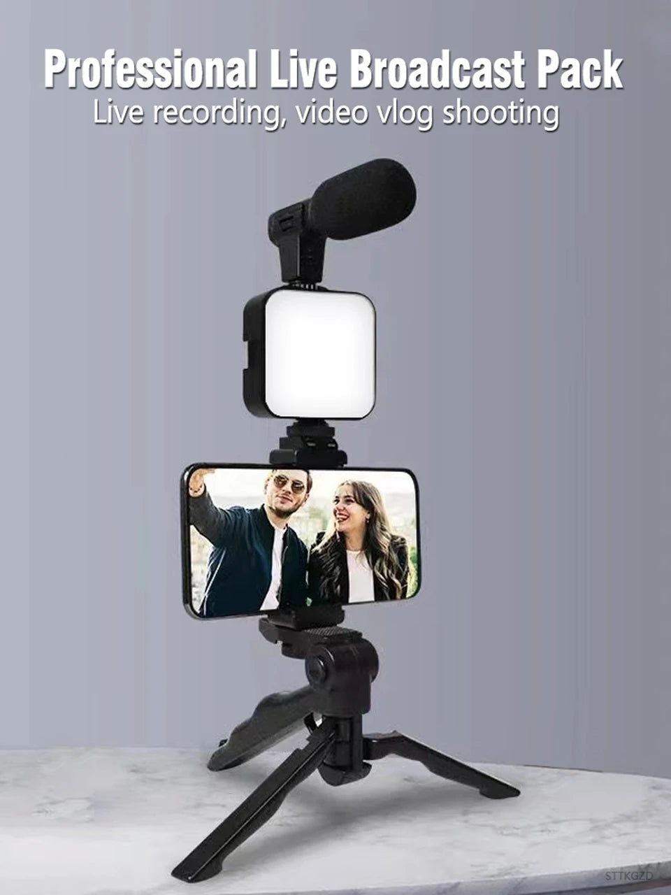 Kit Influencer "Viral Start" – Trípode, Micro y Foco LED Pro