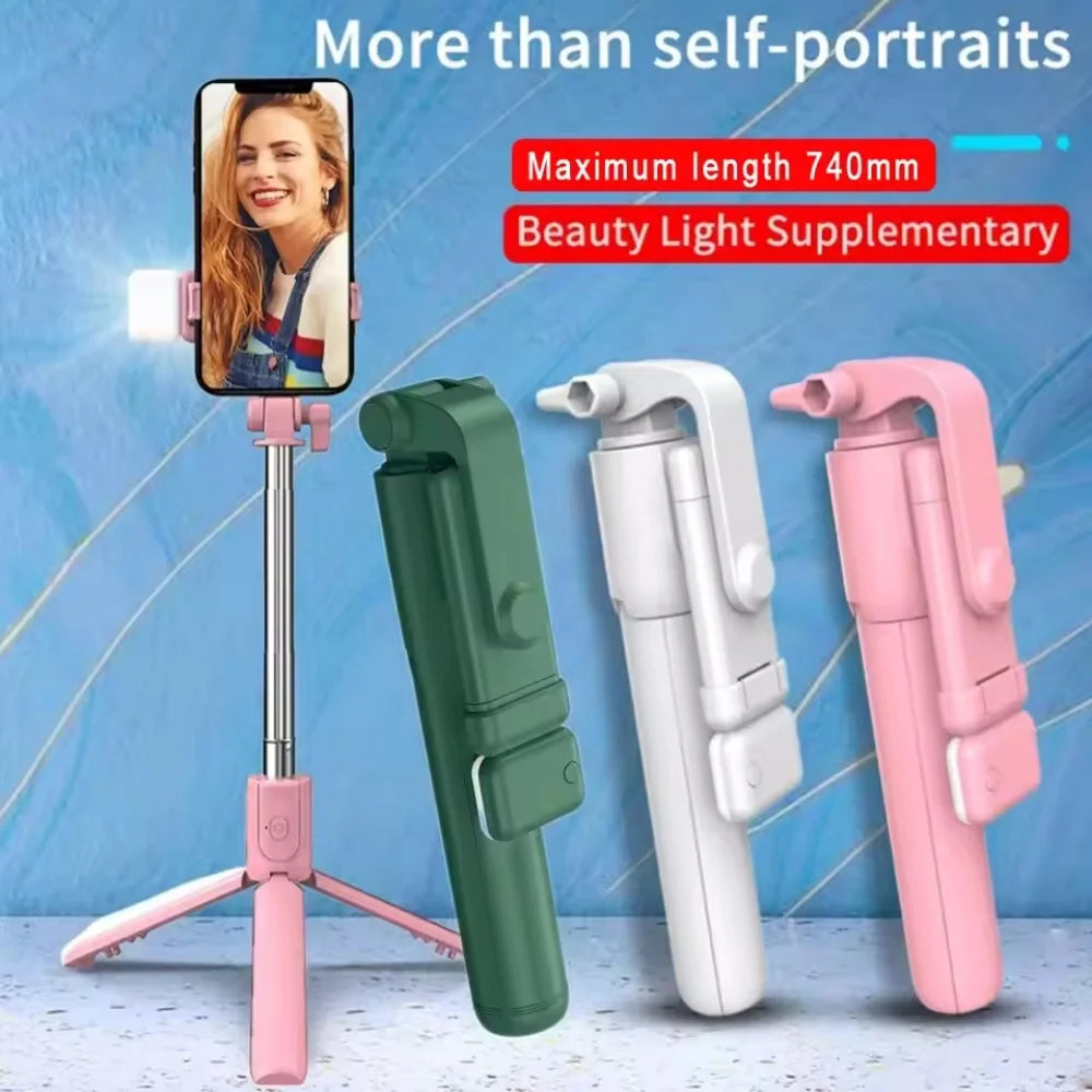 Trípode inalámbrico con mando para selfies