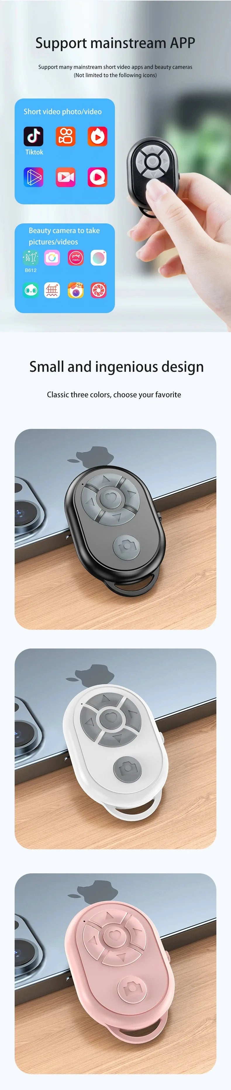 Mando a Distancia Bluetooth Universal para Móvil