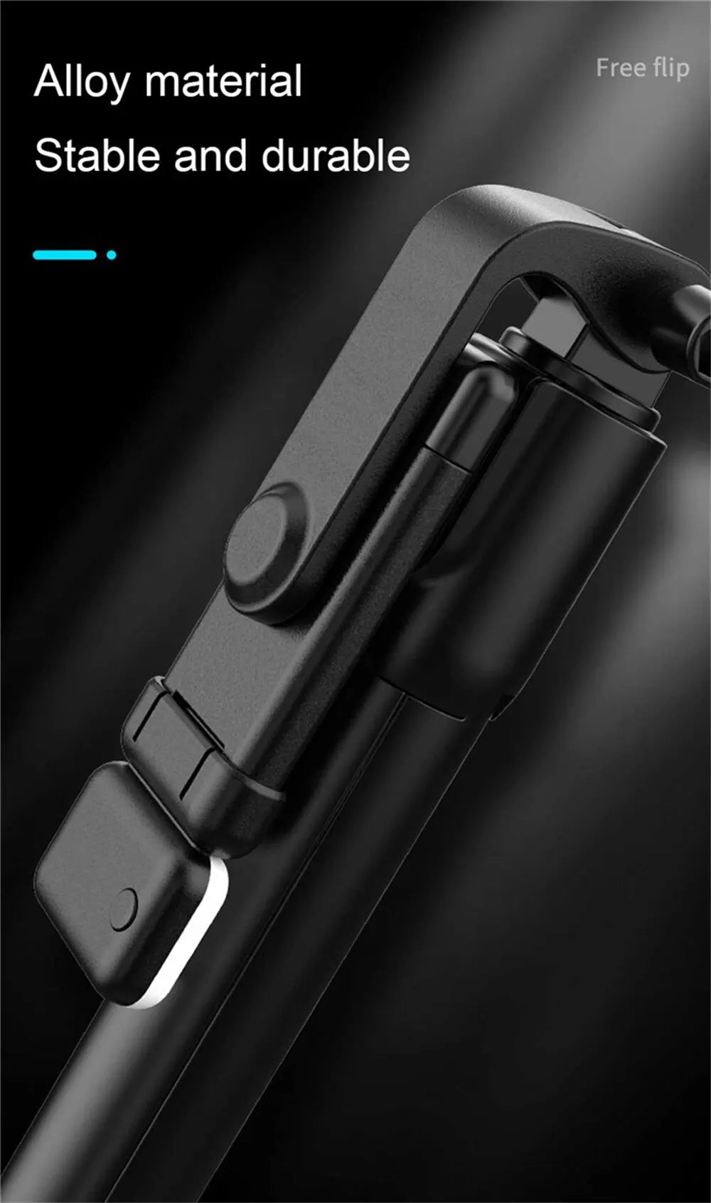 Trípode Inteligente F16: Luz de Relleno y Control Inalámbrico