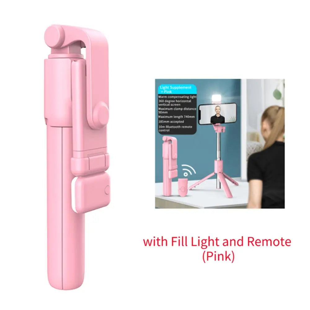 Trípode Inteligente F16: Luz de Relleno y Control Inalámbrico