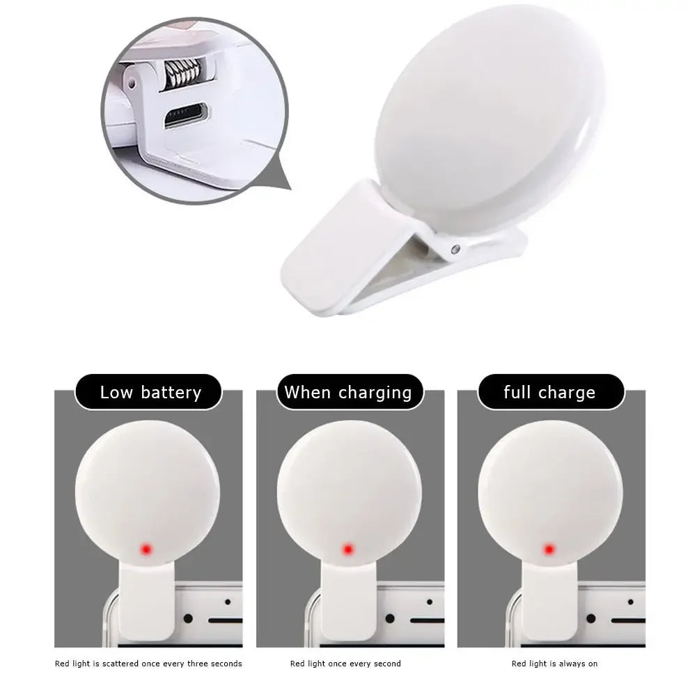 Aro de Luz LED Mini para Móvil - Iluminación Profesional Portátil