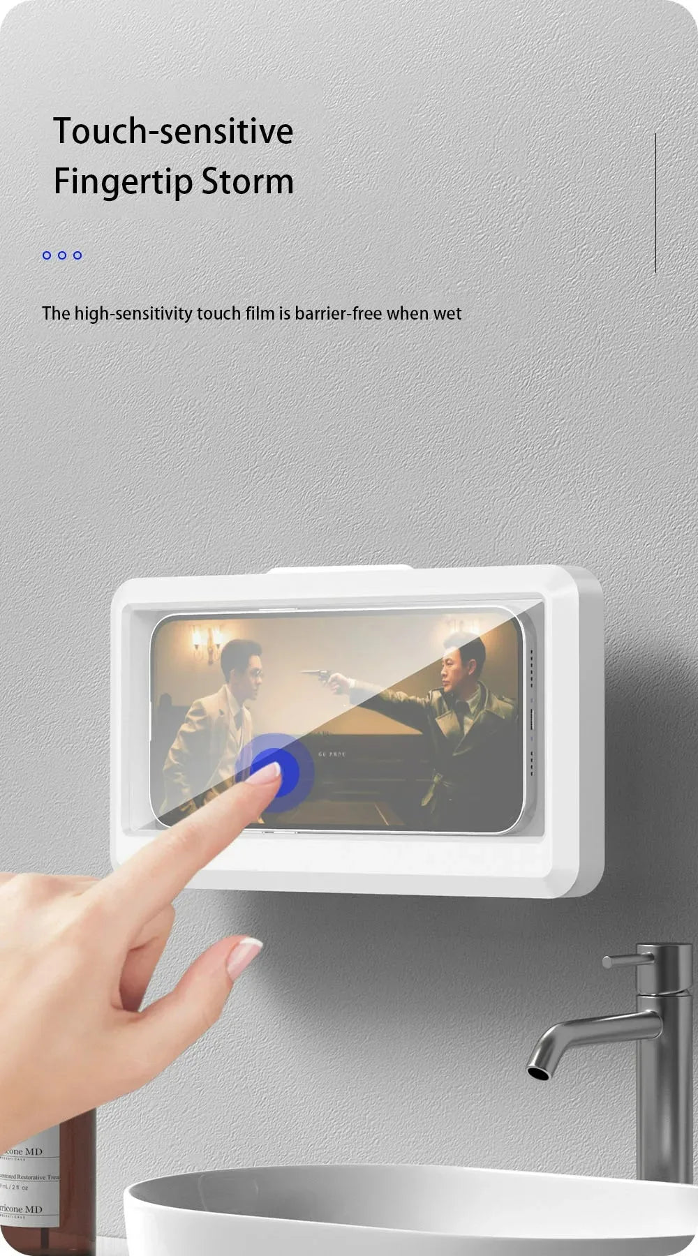 Funda Impermeable y Antivaho de Pared para Ducha