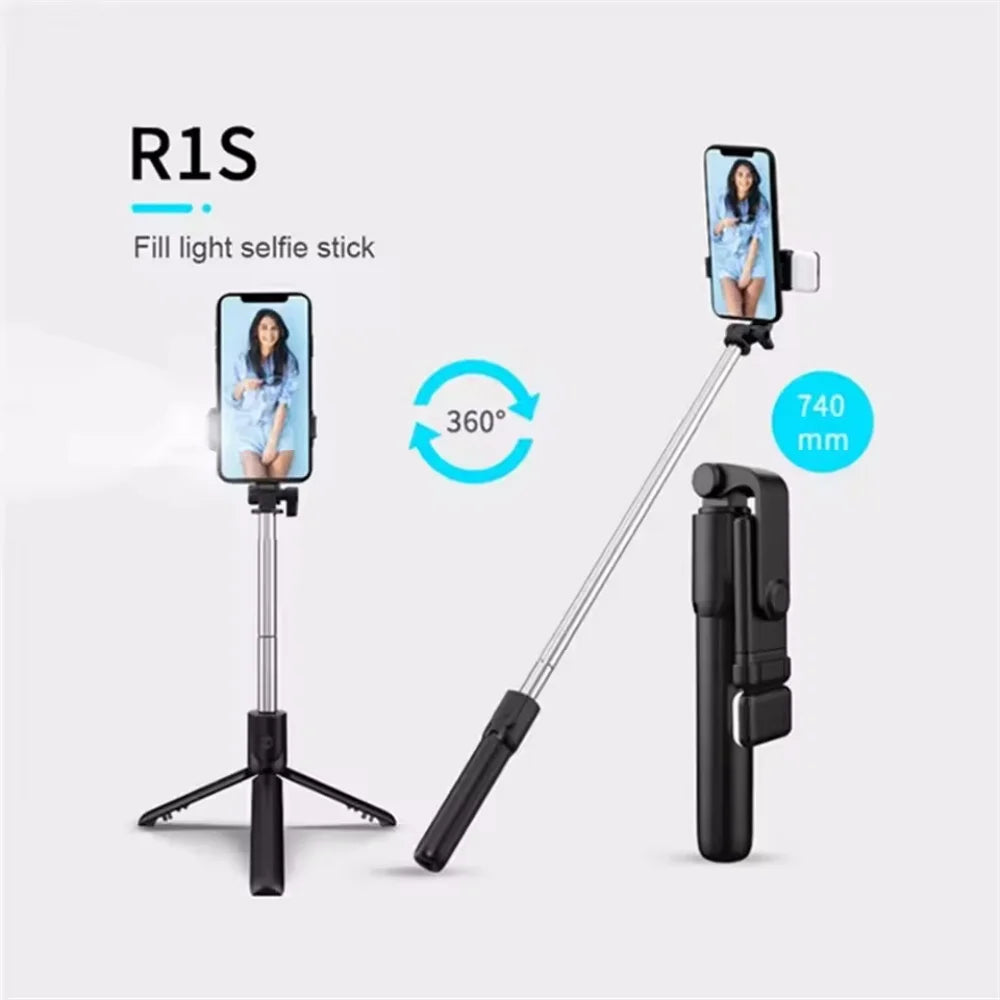 Trípode inalámbrico con mando para selfies
