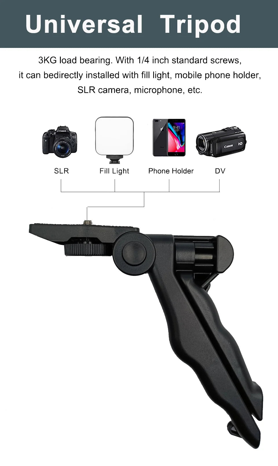 Kit Influencer "Viral Start" – Trípode, Micro y Foco LED Pro