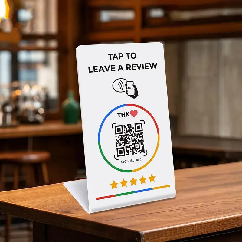 Tarjeta NFC y QR Programable para Reseñas de Google y Redes Sociales